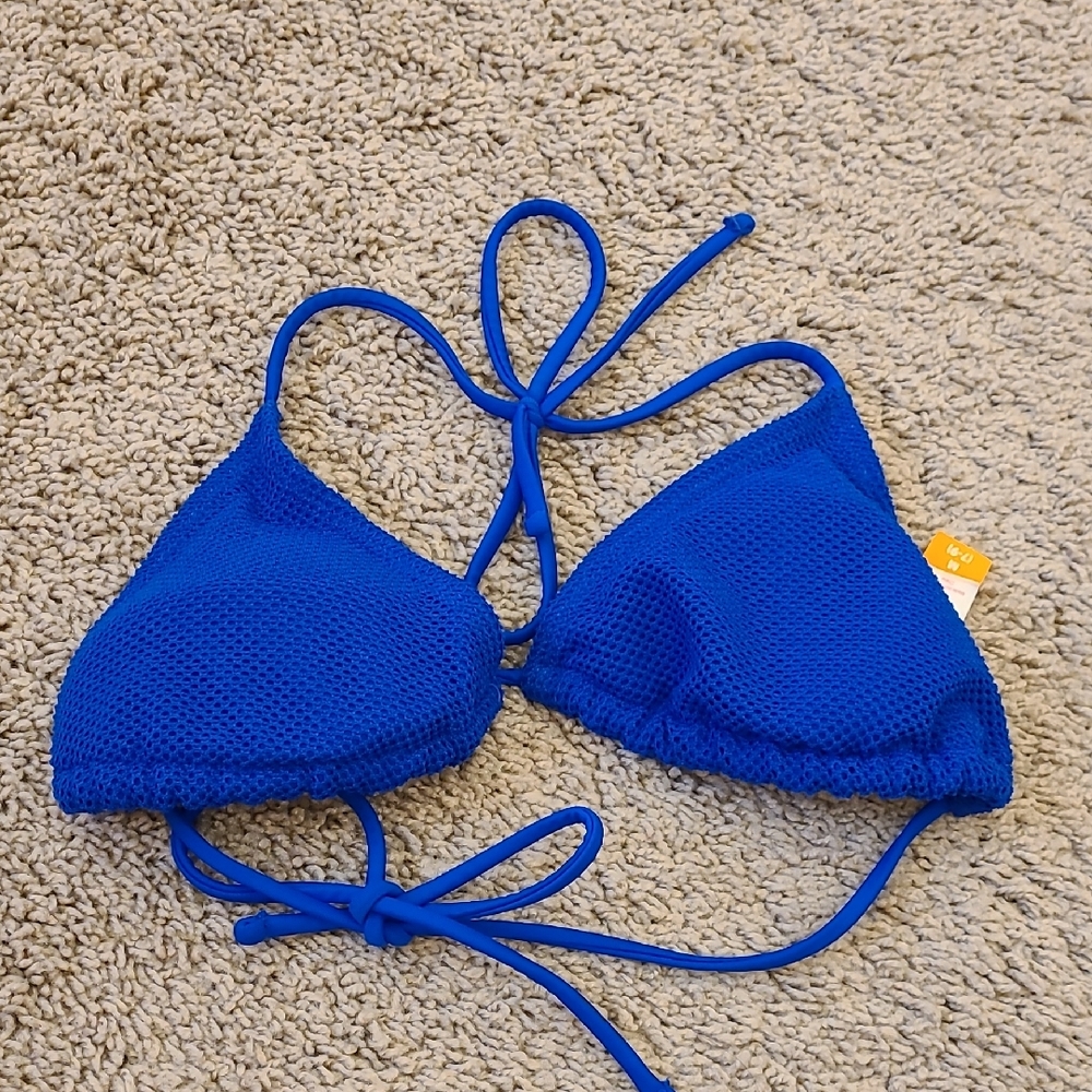 No Boundaries Vibrant Blue Bikini Top